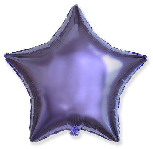 Balón foliový 45 cm  Hvězda LILA