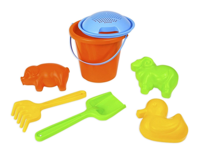 PÍSKOVÝ SET - kyblík+formičky,síťka