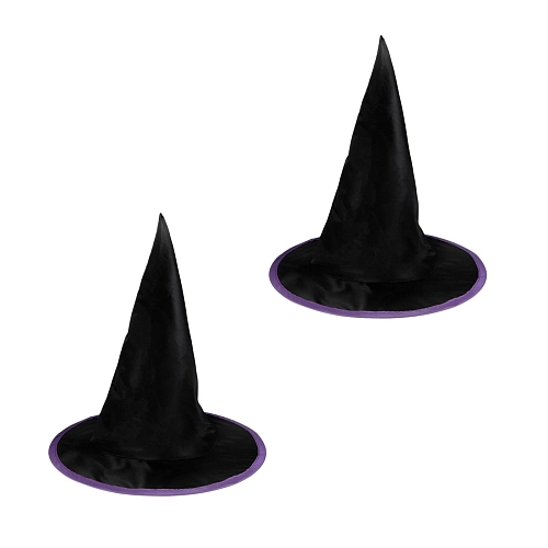 Klobouk čarodějnice - čaroděj - dětský - Halloween - 2ks
