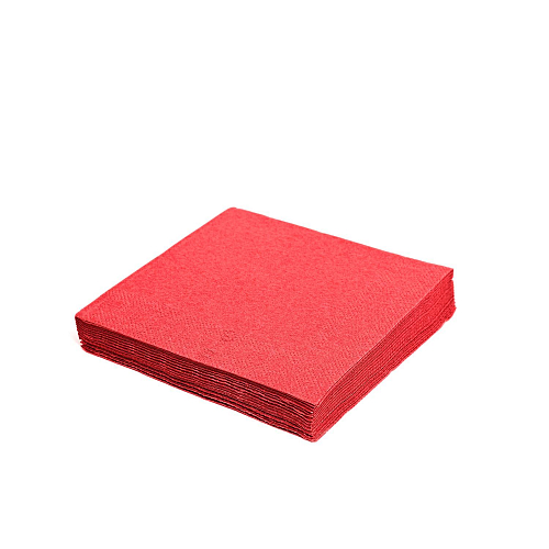 Ubrousky 33x33 cm červené - 20 ks - třívrstvé PARTY