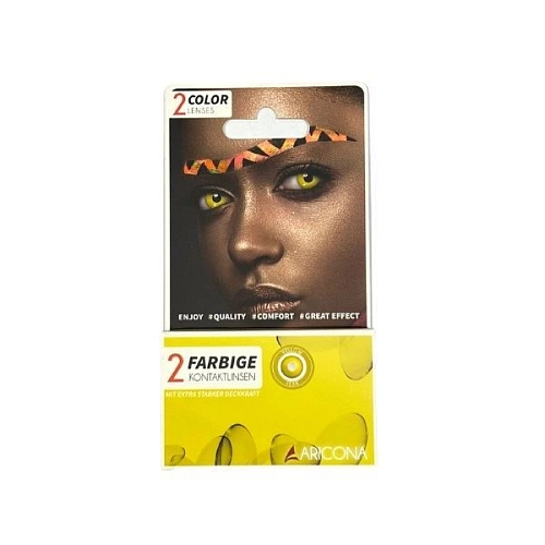 Kontaktní čočky - žluté - Halloween