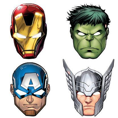 Maska AVENGERS - 6 ks