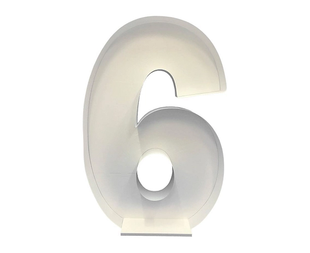 Konstrukce na balonky  – číslice 6