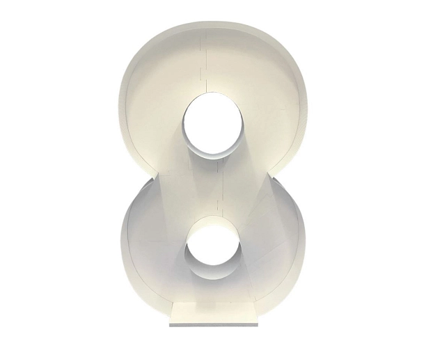 Konstrukce na balonky  – číslice 8