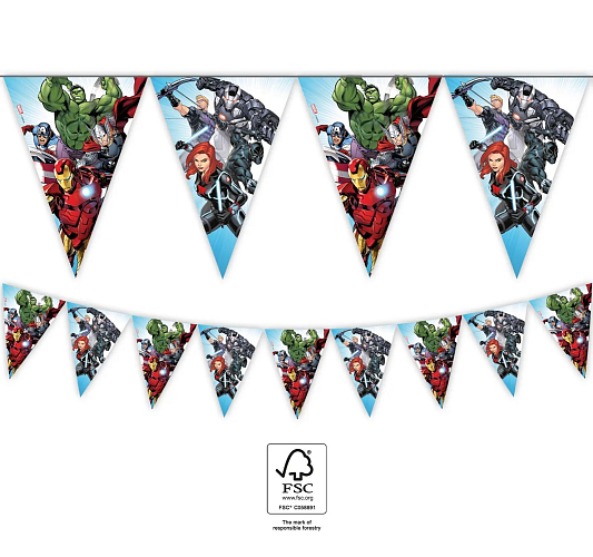 Girlanda vlajky Avengers - 230 cm
