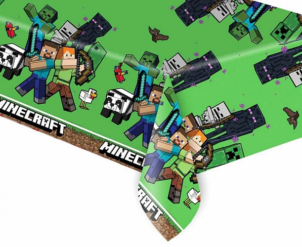 Plastový ubrus Pixel - Minecraft - 120x180 cm