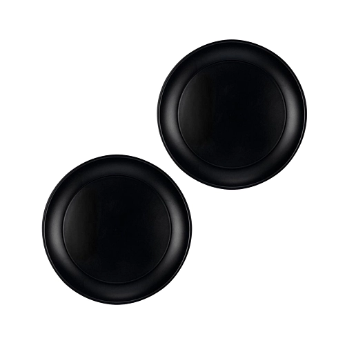 Plastový talíř černý - Silvestr - 21 cm - 2 ks