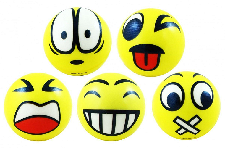 Míček s obličejem - smile - smajlík - 1 ks - žertovinka