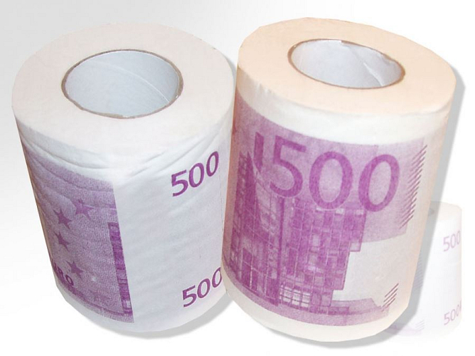 Toaletní papír 500 EUR