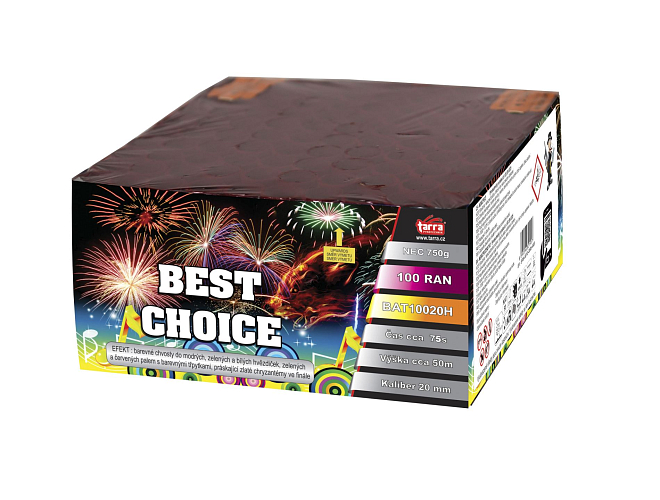 Ohňostroj - BATERIE VÝMETNIC BEST CHOICE 100 RAN 4/1