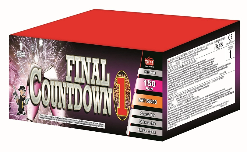 Ohňostroj - BATERIE VÝMETNIC FINAL COUNTDOWN 1 - 150 RAN 2/1
