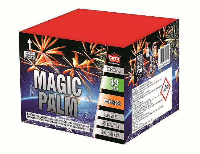 OHŇOSTROJ - BATERIE VÝMETNIC MAGIC PALM 49 RAN 8/1