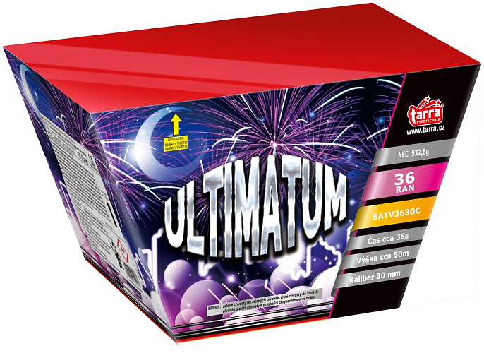 Ohňostroj - BATERIE VÝMETNIC ULTIMATUM 36RAN 4/1