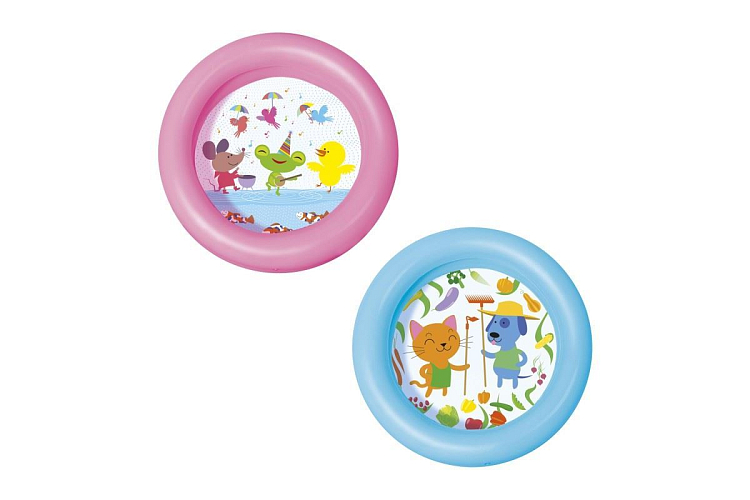 Nafukovací bazén se zvířatky - 2 druhy - 2 komory - 61 x 15 cm