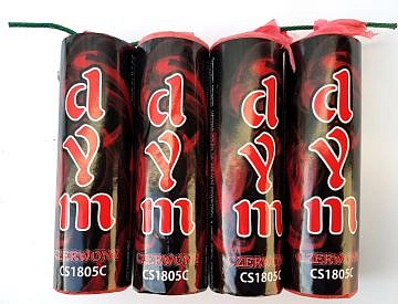 Dýmovnice červená se zápalnicí 4 ks