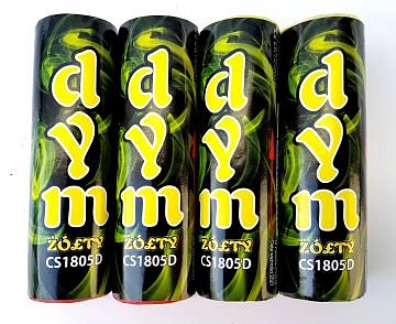 Dýmovnice žlutá se zápalnicí 4 ks