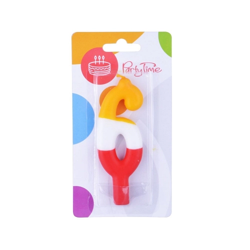 SVÍČKA BAREVNÁ ČÍSLO 6