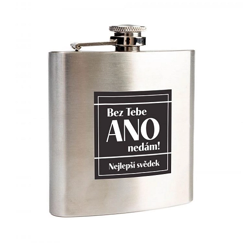 Dárková placatka - plaskule - 175 ml - rozlučka se svobodou