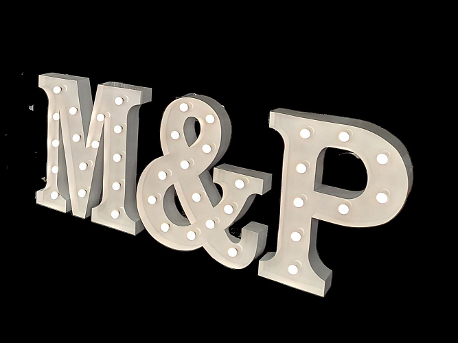 DEKORACE - SVÍTÍCÍ NÁPIS - 90 cm