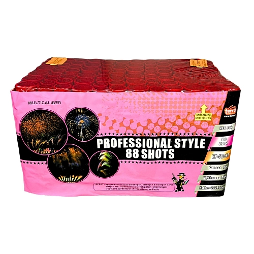 OHŇOSTROJ - BATERIE VÝMETNIC PROFESSIONAL STYLE BOX 88 RAN  2x1 - multikalibr