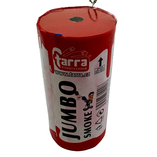 DÝMOVNICE -  JUMBO SMOKE - ČERVENÁ - 1ks - trhací pojistka