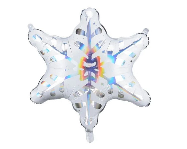 Balón foliový sněhová Vločka - Vánoce - 60 cm