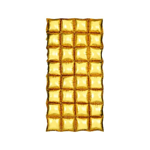 Balónková mozaika - závěs - foto pozadí - zlaté - gold - 72 x 143 cm