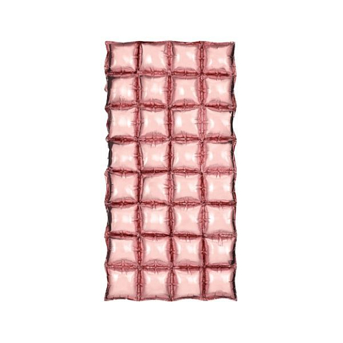 Balónková mozaika - závěs - foto pozadí - rosegold - 72 x 143 cm