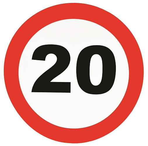 Dekorace dopravní značka 20 - 50 cm
