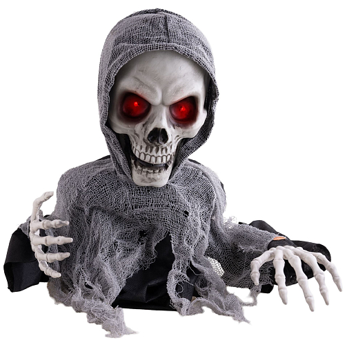 Dekorace Zombie - pohyblivá se zvukem a světlem - Halloween