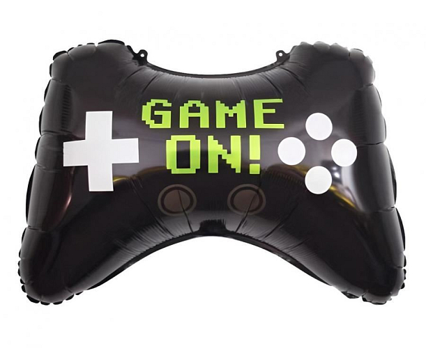 Balón fóliový - joystick - ovladač - Game On - pixel -  60 cm