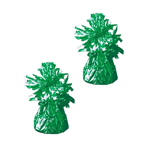 Závaží zelené  - Těžítko na balonky 160 g - 2 ks