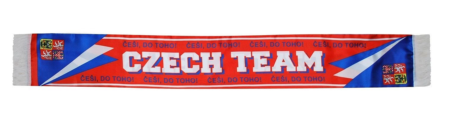 Šála Czech Team - hokej - ČR fanoušek - 130 x 18 cm