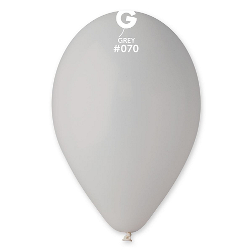 Balónky 100 ks ŠEDÉ 26 cm pastelové