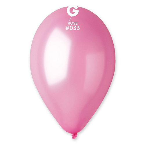 Balónky  metalické 100 ks růžové - průměr 26 cm