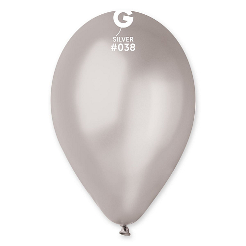Balónky  metalické 100 ks stříbrné - průměr 26 cm