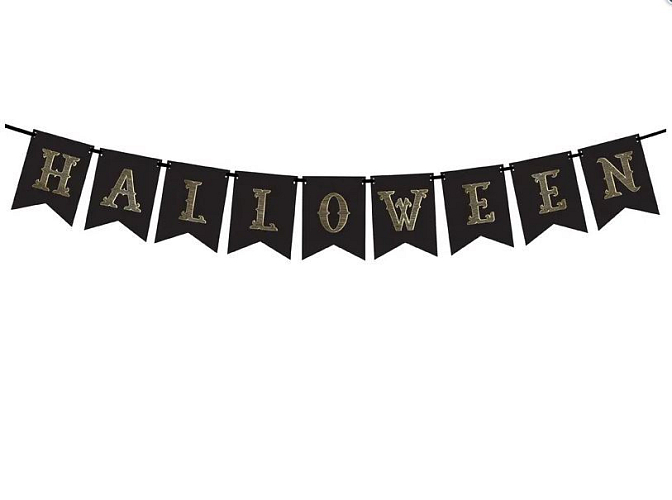 Girlanda Halloween černá - 20 x 175 cm