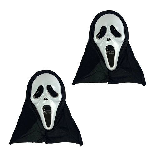 Plastová MASKA Vřískot -- Halloween - 2 ks