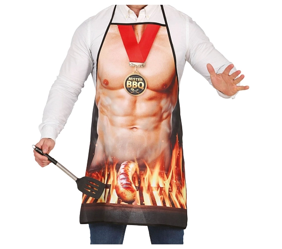 Zástěra muž Mistr BBQ - grill
