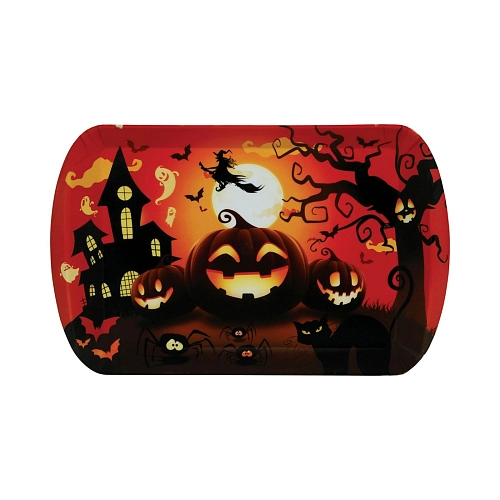 Plastový tác strašidelná dýně - pumpkin - Halloween - 39 x 24 cm