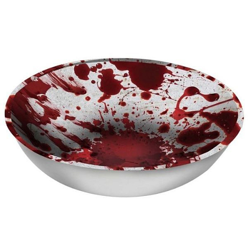 Plastová miska - mísa krvavé otisky - Krev - Halloween - 27 cm