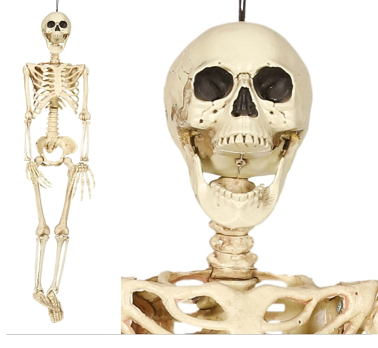 SKELETON - KOSTRA - kostlivec k zavěšení 90 cm- Halloween