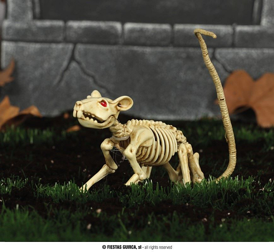 Dekorace kostra - KRYSA - Halloween - 20 cm