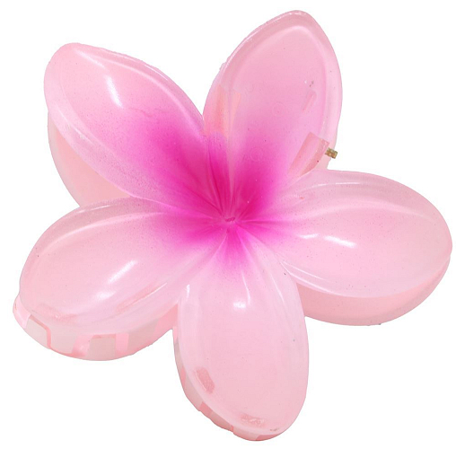 Sponka do vlasů květina - růžová - Havaj - Hawaii - 8 cm - 1 ks