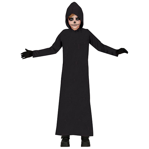Dětská černá tunika - plášť - Halloween - vel. 5-6 let