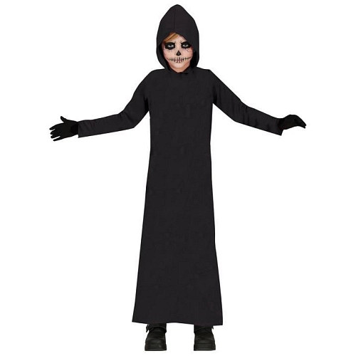 Dětská černá tunika - plášť - Halloween - vel.10-12 let
