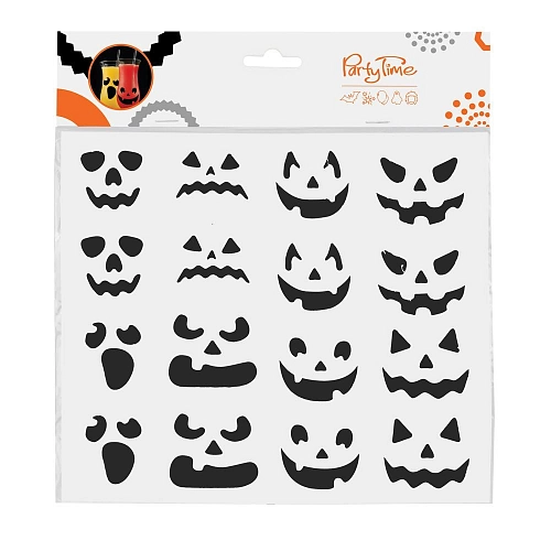 Sada nálepek na sklenice - Halloween - 16 ks