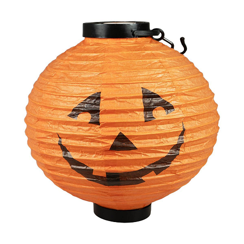 LED Svítící lampion s motivem dýně - pumpkin - HALLOWEEN - 28 cm