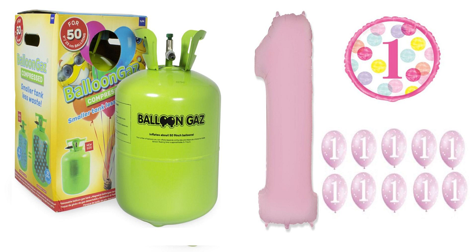 HELIUM SADA 1. NAROZENINY VELKÁ - OSLAVA HOLKA - 400 L