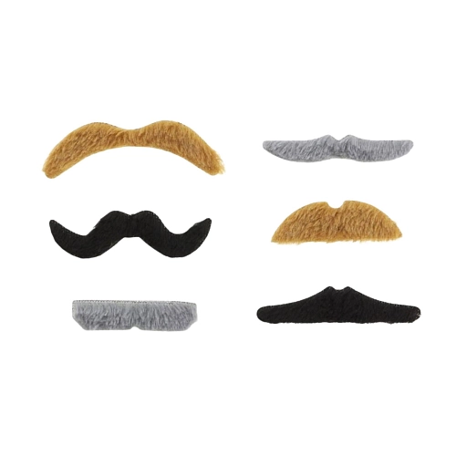 Sada knírů - vousy - mix 6 druhů